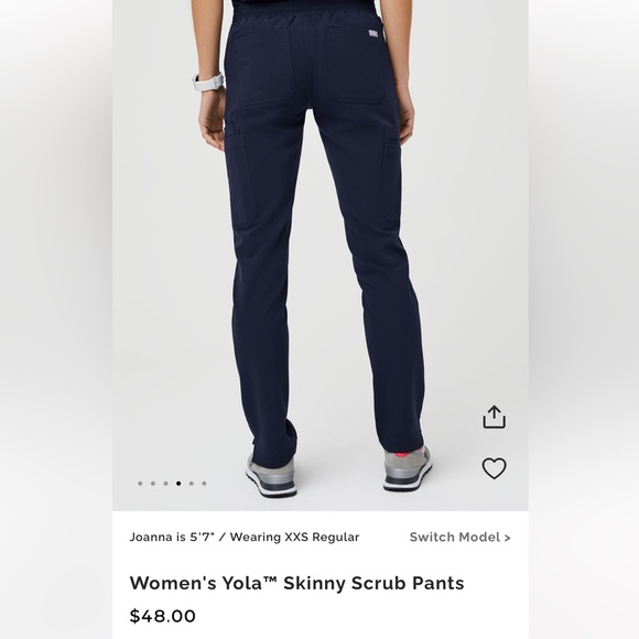 Figs Yola Skinny Scrub Pants (Medium Tall) - Picture 2 of 5